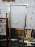 RAIN GLASS SHOWER PIVOT DOOR; RAIN GLASS SHOWER DOORS ARE ONLY TEXTURED ON ONE SIDE, LEAVING THE