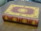 DECORATIVE BOOK BOX; THIS PIECE IS NOT AS IT SEEMS... WHAT MAY LOOK LIKE A LARGE VINTAGE BOOK WITH A
