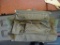 GREEN MILITARY-ISSUE AMMO BAG; MEASURES 16.5 IN X 8.5 IN. INCLUDES CONTENTS SUCH AS ASSORTED VINTAGE