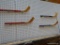 (BACK) VINTAGE COLLECTABLE HOCKEY STICKS; THIS LOT INCLUDES 4 SMALL VINTAGE WOODEN HOCKEY STICKS