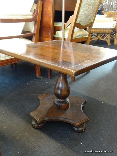 (WIN) ETHAN ALLEN SQUARE PINE COCKTAIL TABLE; FROM THE ANTIQUED TAVERN PINE COLLECTION. IDENTICAL TO