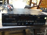 (BACK) PIONEER STEREO WITH DOUBLE CASSETTE DECK; BLACK PIONEER STEREO WITH DOUBLE CASSETTE DECK.