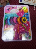 (BACK) LISA FRANK STATIONARY COLLECTOR'S TIN; STILL IN THE ORIGINAL PLASTIC! THIS IS A LISA FRANK