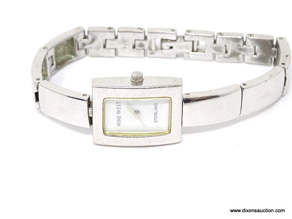 nine west silver watch