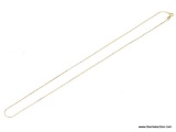 ITALIAN 14KT YELLOW GOLD SMALL CURB CHAIN. MEASURES APPROX. 16