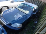 1997 TEAL HONDA CIVIC LX; VIN 2HGEJ667XVH560641. 214,000 MILES. THIS CAR WAS ABANDONED ON BOULEVARD