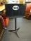 WENGER MUSIC STAND; RICHMOND SYMPHONY ORCHESTRA (RSO) SHEET MUSIC STAND. IS BLACK IN COLOR AND HAS A