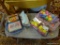 EASTER AND MORE LOT; AN ASSORTMENT OF ALL YOU NEED TO MAKE A GREAT EASTER BASKET. INCLUDES PLASTIC
