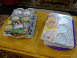 NOVELTY EASTER BAKING LOT; INCLUDES COOKIE TREAT PANS, EASTER BUNNY CAKE PAN, AND MORE. 10 TOTAL