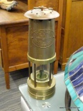 BRASS YACHT LAMP; WEEMS & PLATH YACHT LAMP NO.16899. SOLID CAST & TOOLED BRASS. WIND-RESISTANT GLASS