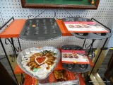 LOT OF BAKING PANS; 2 SETS OF HEART SHAPED DOUGHNUT PANS, A HEART SHAPED BAKING PAN, ETC.