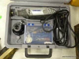 DREMEL 3000 WITH CASE; DREMEL 3000 VARIABLE SPEED ROTARY TOOL WITH HARD CASE. FEATURES: EZ TWIST??