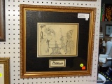 (WALL1) PABLO PICASSO EROTIC PRINT; THIS PABLO PICASSO EROTIC PRINT HAS A CERTIFICATE OF
