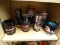 SHELF LOT OF BEER COOZIES; INCLUDES A DALE EARNHARDT SR, A DALE EARNHARDT JR, A DAYTONA 500, AND