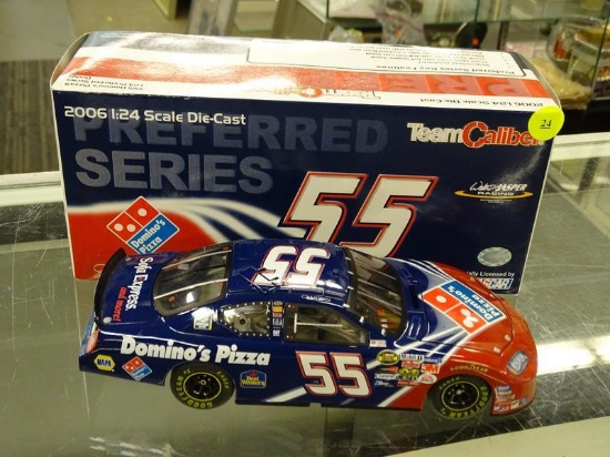 (R1) NASCAR 1:24 SCALE DIECAST COLLECTIBLE MODEL STOCK CAR; #55 DOMINO'S PIZZA DODGE DRIVEN BY