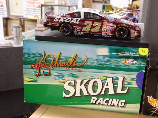 (END) NASCAR 1:24 SCALE DIECAST COLLECTIBLE STOCK CAR; #33 SKOAL 1999 MONTE CARLO DRIVEN BY KEN