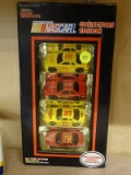 (R3) NASCAR COLLECTORS EDITION 4 PACK OF 1:64 DIECAST CARS; INCLUDES A #68, A #15, A #30 AND A #70
