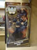 (R2) WWE LEGENDS ROAD WARRIOR HAWK ACTION FIGURE; NEW IN BOX! WWE LEGENDS SERIES ROAD WARRIOR HAWK