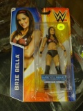 (END) WF ACTION FIGURE; NEW IN BOX! WF & MATTEL SUPERSTAR #21 BRIE BELLA WRESTLEMANIA HERITAGE