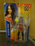 (END) WF ACTION FIGURE; NEW IN BOX! WF & MATTEL SUPERSTAR #13 ALICIA FOX ACTION FIGURE. BOX MEASURES