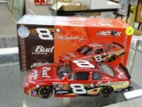 (R1) NASCAR 1:24 SCALE DIECAST COLLECTIBLE STOCK CAR; #8 BUDWEISER 2002 MONTE CARLO DRIVEN BY DALE