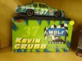 (END) NASCAR 1:24 SCALE DIECAST COLLECTIBLE STOCK CAR; #37 2000 MONTE CARLO TIMBER WOLF/RIPPED CAR