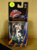 (R2) VINTAGE TOPPS JOHN ELWAY FIGURE IN ORIGINAL BOX; MADE BY TOPPS ACTION FLATS AND CONTAINS 1