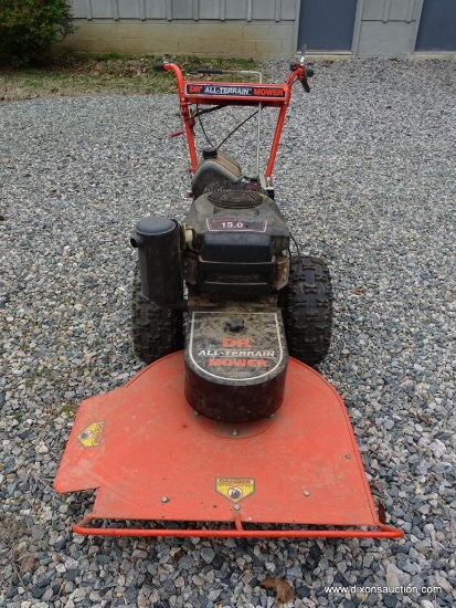 DR ALL TERRAIN MOWER;DR ALL-TERRAIN FIELD AND BRUSH WALK BEHIND MOWER WITH 15 HP KAWASAKI FH451V