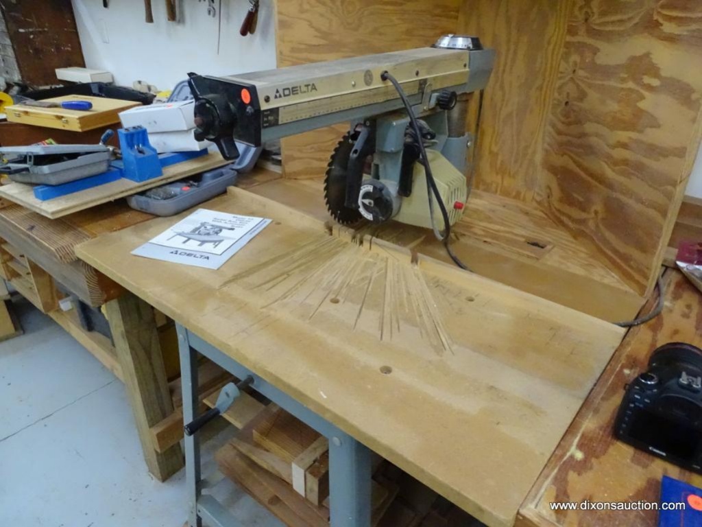 DELTA RADIAL ARM SAW; MODEL 10 DELUXE 