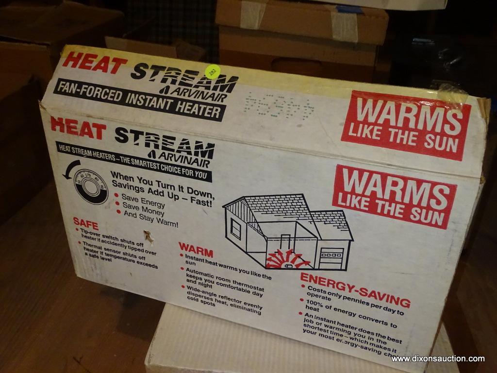 ATT2) ARVINAIR HEAT STREAM HEATER; IN ORIGINAL | Proxibid