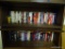 (GAME) SHELF LOT OF VHS TAPES; 2 SHELVES OF VHS TAPES ( DOES NOT INCLUDE BOOKCASE)- PATTON, TITANIC,
