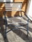 (POR) PATIO CHAIRS- 2 ALUMINUM PATIO ARM CHAIRS WITH NYLON STRAPPED SEAT AND BACKS- 25 IN X 21 IN X