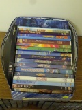 (GAME) BOX OF DVDS; SHOE BOX OF CHILDREN'S DVDS- TO INCLUDE BLACK BEAUTY, SPIRIT, LITTLE PRINCESS,