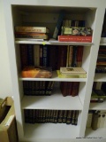 (GAME) SHELF LOT OF BOOKS; LEFT SIDE OF BOOKCASE 4 SHELVES OF BOOKS TO INCLUDE- FLY FISHING, HARRY