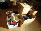 (ATT1) LARGE BOX LOT ( 5 BOXES); 1 BOX LOT CONTAINS- KITCHEN UTENSILS, A KITCHEN FAUCET, 4 CAMPING