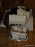 (ATT2) VINTAGE POSTAGE METER; INCLUDES ACCESSORIES/PARTS AND BOX OF TAPE SHEETS BY PITNEY BOWES.