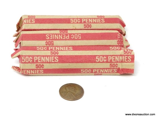 3 ROLLS LINCOLN WHEAT CENTS