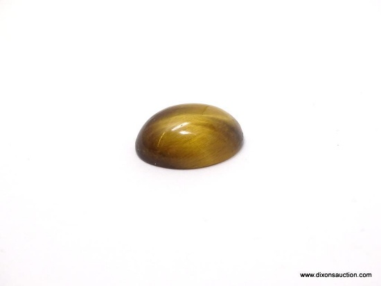 APPROX. 10.69CT. CAB CUT TIGER EYE GEMSTONE, 17X12X6.5