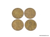 (4) 1955-S LINCOLN CENTS