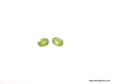 1.04 CT OVAL SHAPE MATCHED PERIDOT. MEASURES 6 X 4 X 2.5