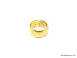14KT. YELLOW GOLD FILLED 9MM BAND, SIZE 8