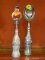 SET OF ICE CREAM PARLOR & COKE ITEMS; COCA-COLA BOTTLE SHAPED BOTTLE OPENER AND A MATCHING ICE CREAM