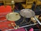 BRASS LOT; INCLUDES A PICTURE STAND, A DUCK THEMED TOWEL HOLDER, ETC. INCLUDES A COPPER PLATTER.
