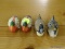 MINIATURE DUCK LOT; INCLUDES 4 TOTAL FIGURINES (2 OF MALLARDS AND 2 OF PINTAILS?)