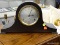 SETH THOMAS HUMPBACK MANTLE CLOCK; IN A MAHOGANY CASE MEASURES 17 IN X 6 IN X 9 IN