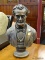 ABRAHAM LINCOLN BUST; BRONZE COLORED BUST OF FORMER PRESIDENT ABRAHAM LINCOLN. HAS THE MAKERS STAMP