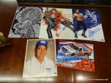 AUTOGRAPHED PICTURE LOT; INCLUDES 3 AUTOGRAPHED PHOTOS (1 OF AJ STYLES, 1 OF AUSTIN WAYNE DRIVER OF