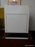 GE SPACEMAKER WASHER/DRYER COMBO; HAS 4 SEPARATE WASH SETTINGS AND 4 WASH CYCLES. MODEL WWP2000 WH.