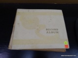 RECORD ALBUM; INCLUDES A TOTAL OF TEN 78RPM RECORDS IN A VINTAGE RECORD BINDER. INCLUDES NAMES SUCH