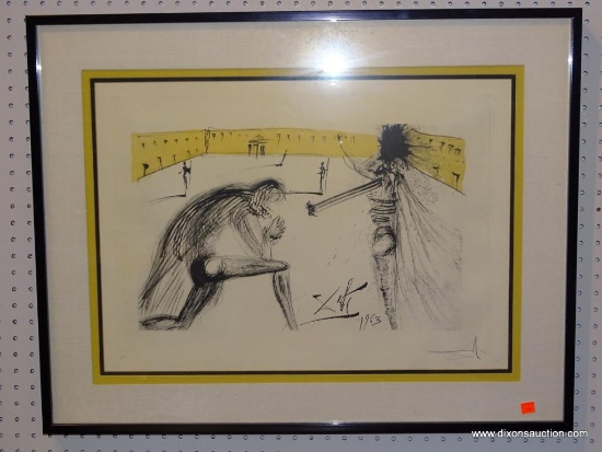 THE FATHER FORGIVEN SALVADOR DALI; 1904-1989. ETCHING WITH AQUATINT. SPANISH 1979. FRAME 32 IN X